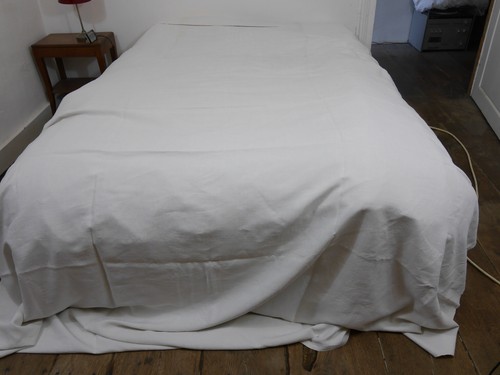 Ancien grand drap - en, lin