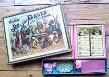 c. 1890 - ANCIEN LOTO " NOUVEAU JEU DES FABLES DE LA FONTAINE " - Léon SAUSSINE