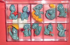 Lot Figurines Kinder Surprise 10 Drolly Dinos Dinosaures + Boîte 1993  JRF