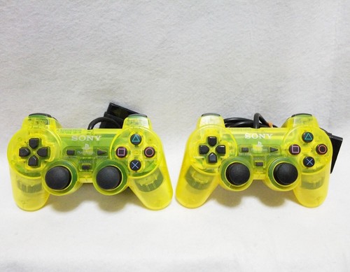 Manettes ps2 squelette jaune - manettes,