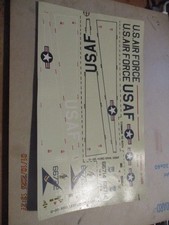 Décal 925 maquette 1/72e LOCKHEED U-2 B/D marque TESTOR'S  années 80