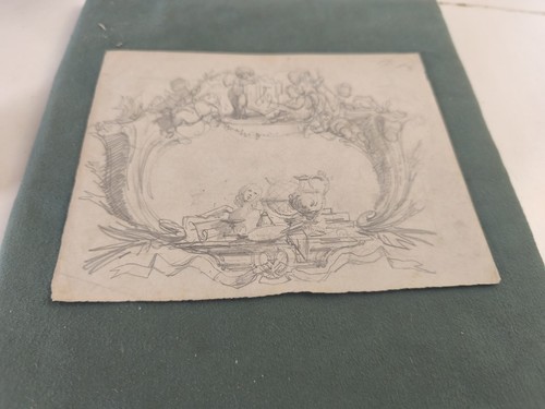 Ancien dessin crayon sujet - ancien, crayon,