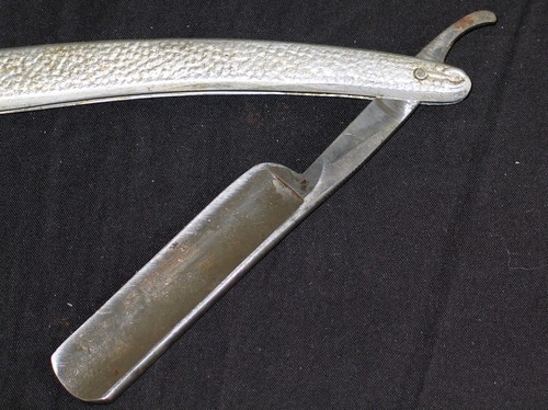 Rasoir droit chasse metal - rasoir, alu