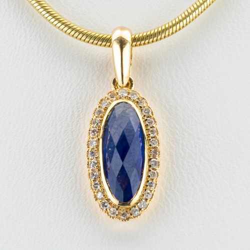585 gold pendant with 50ct - 585, a