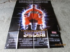 SHOCKER  WES CRAVEN  Affiche cinéma originale 120x160 pliée année 1989 TB état  