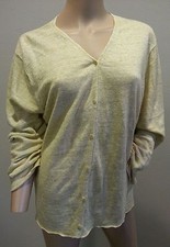 Eileen Fisher 100% Linen Italian Yarn Cardigan Light Sweater Top L