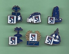 6 Pin’s *** PASTIS 51 ***