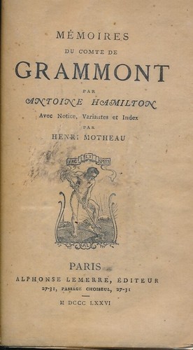 Mémoires comte grammont - mémoires,