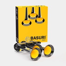 Basuri Jumbo 16 Sons Klaxon Musical – 12V/24V 135dB Air Horn Camion, Tracteur
