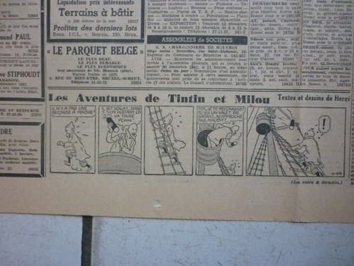 Tintin journal soir - tintin, le