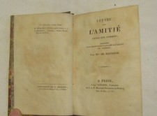 Lettre sur amitié entre les - lettre, l'amitié