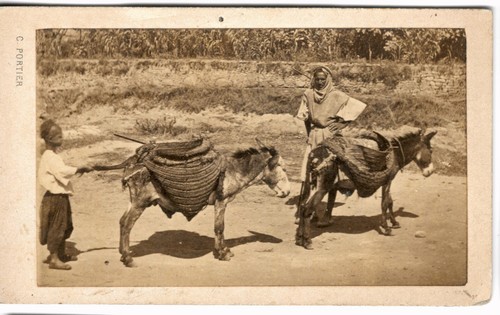 Photo cdv paysans algériens - photo,