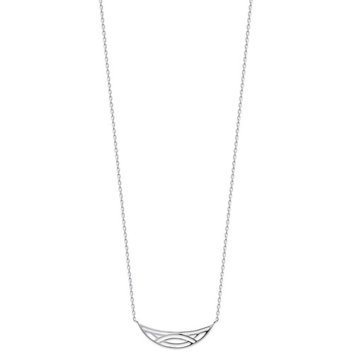 Collier lune ajourée argent - collier, ajourée"argent