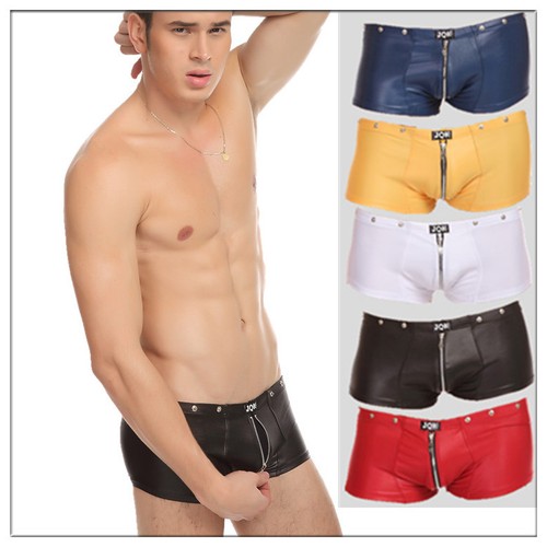Boxer slip cuir vinyle - m,