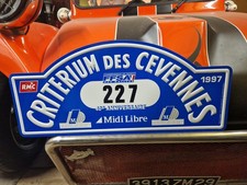 PLAQUE DE RALLYE criterium des cevennes 1997