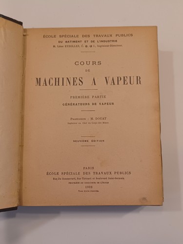 Cours machines à vapeur - machines,