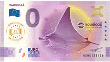 Billet Souvenir 2025  France Nausicaa Raie  - 10th ANNIVERSARY