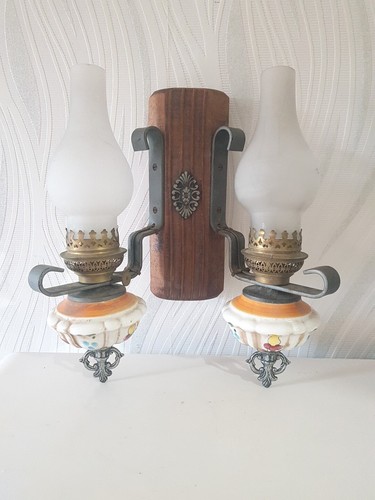 Applique bois métal - , verre
