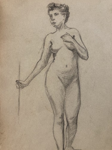 Beau dessin ancien crayon - beau,