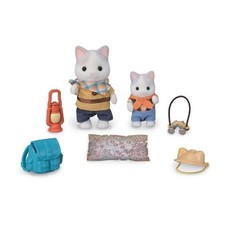 Figurines Articulées - SYLVANIAN FAMILIES - Fils et Bébé Chat Latté - Aventure e