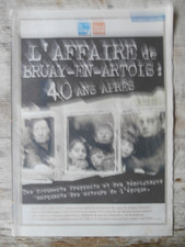 JOURNAL LA VOIX DU NORD SUPPL. SPECIALE L'AFFAIRE DE BRUAY EN ARTOIS 16 Pages