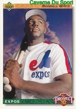 061 RONDELL WHITE TP MONTREAL EXPOS BASEBALL CARD UPPER DECK 1992