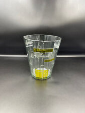 Superbe vase verre bicolore Art Déco décor géometrique  ? Karl PALDA ?