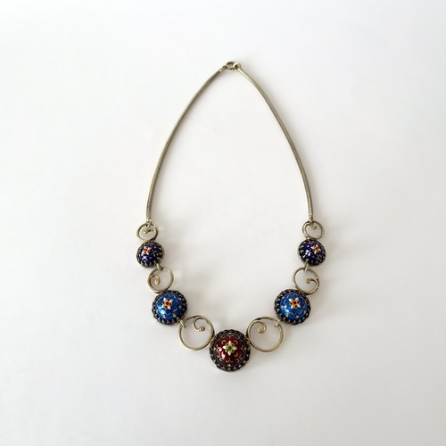Collier art déco argent - collier, en