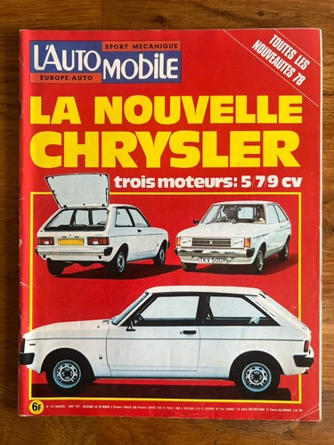 Automobile 374 aout 1977 - l’automobile, #374