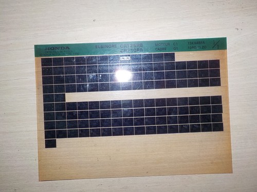 Microfiche honda 125 - honda, et