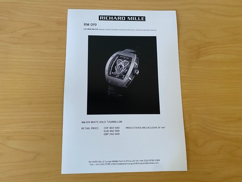 Richard mille fiche de - mille,