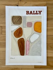 Affiche ancienne originale  « Bally abstract » 1976 - VILLEMOT