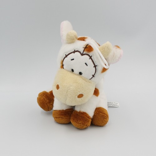 Doudou vache blanche - , marron
