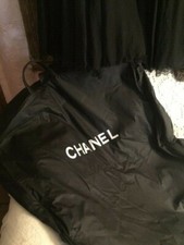 CHANEL grande housse voyage pour manteau / robe qualité bagage TBE haut 1,64m XL