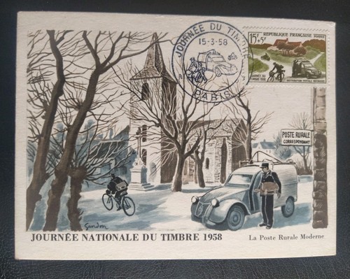 Carte premier jour - carte, du