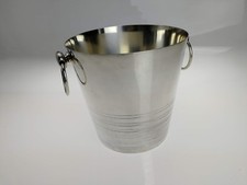 Rafraichissoire Sceau à Champagne en Métal Argenté, Poinçon CL . Ancien.