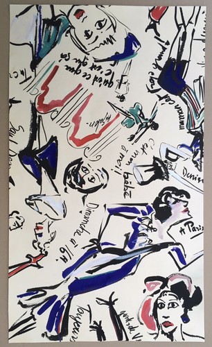 Gouache originale mode atelier - originale,