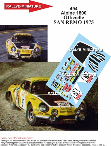 Decals ref 0494 - ref, renault