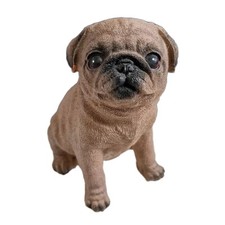 Statuette Chien Carlin En Résine Décoration Collection