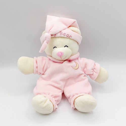 Doudou peluche ours - , blanc