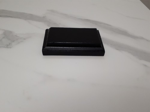 Socle bois noir - socle, brillant