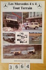 MERCEDES 240 GD/ 300 GD/ 230 GE/ 280 GE Prospectus Fr 8 pages 10/1982