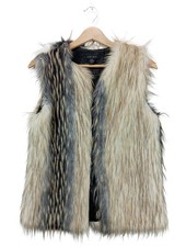 AMISU Gilet en fausse fourrure