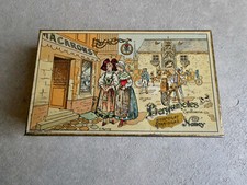 MACARONS BERGAMOTES DE NANCY CHOCOLAT STANISLAS BOITE TÔLE LITHO L' ALUTOL