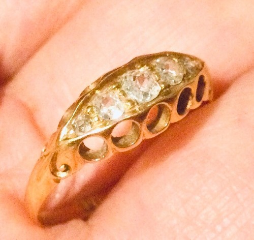 Bague ancienne jarretière - ancienne,