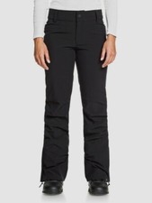 ROXY Crique Noir Ski Pantalon Femmes Salopettes Coque Neige Pantalon pour Femme
