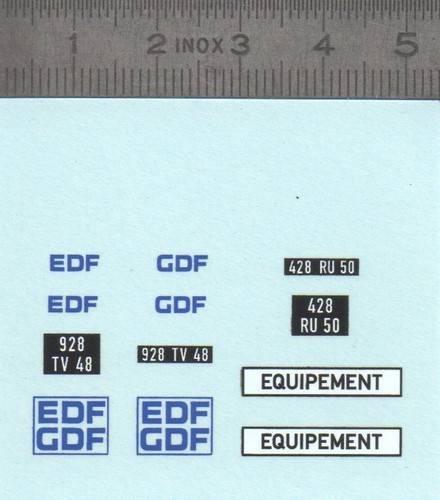 Décalcomanie edf gdf - décalcomanie, "edf