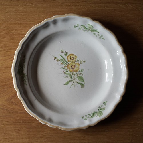 Assiette ancienne faience - en,