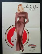 Publicité Affiche Poster PIN UP  LUCKY YEAR 1995 - 61x45cm