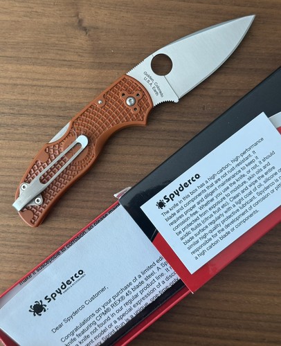 New spyderco native burnt - native,